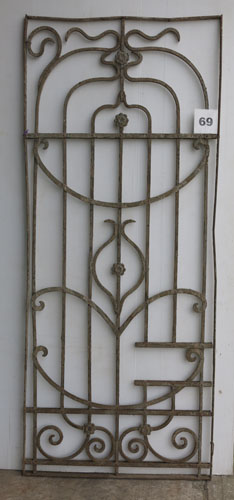 Wrought iron panel